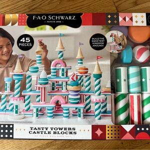 FAO Schwarz Candy Kingdom Building Blocks - Pink, Blue, Green